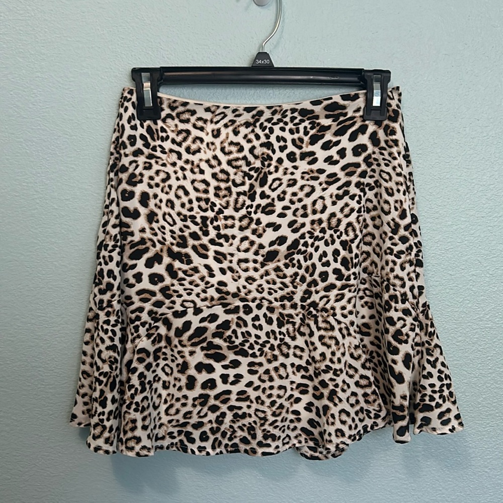 Animal Print Mini Skirt